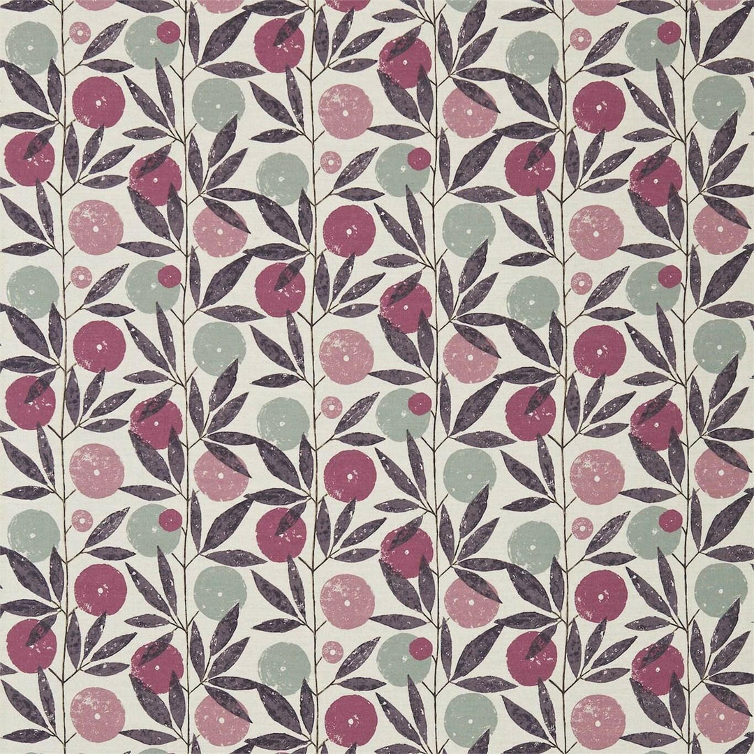 Scion - Blomma - 4 Colourways Available - Kiwi / Heather / Toffee / Tangerine - Retro Floral Cushion Cover - Handmade Throw Pillow Designer.