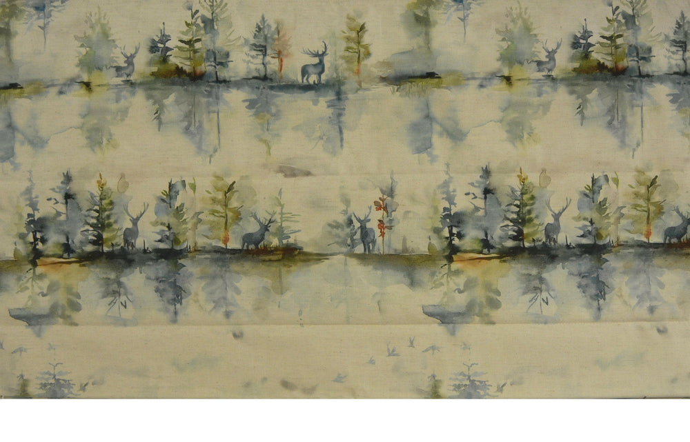 Voyage Decoration - Wilderness - Linen Topaz - Fabric Made To Measure Professionally Made Roman Blind.