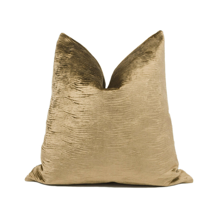 Harlequin - Arkona - Gold - Stunning Textured Velvet Cushion Cover - Handmade Throw Pillow - Designer Home Décor.