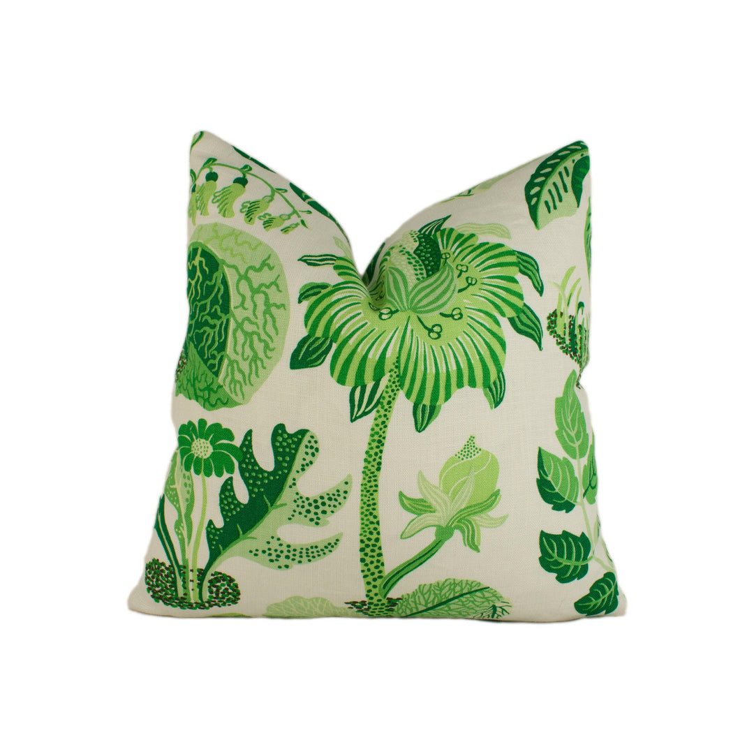 Schumacher - Exotic Butterfly - Leaf - Signature Josef Frank Whimsical Butterfly Designer Cushion Cover - Luxury Throw Pillow - Handmade.