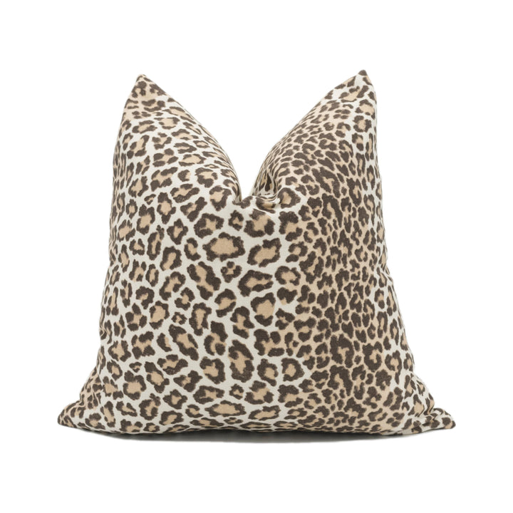 Colefax and Fowler - Panthera - Chocolate - Soft Animal Print Stripe Designer Cushion Cover - Luxury Throw Pillow Handmade Home Decor