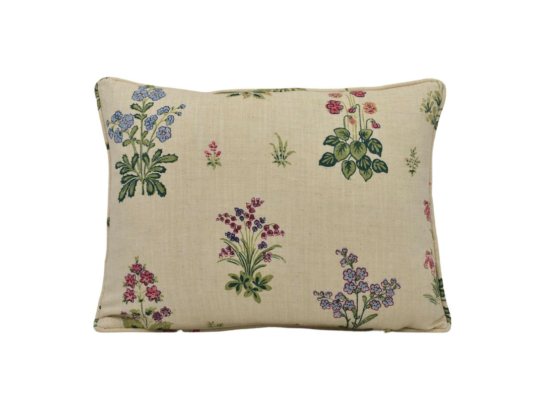 Lisa Fine - Vita - Natural - Pretty Small Scale Romantic Floral Designer Cushion Cover - Luxury Throw Pillow - Handmade Home Decor - Scatter.