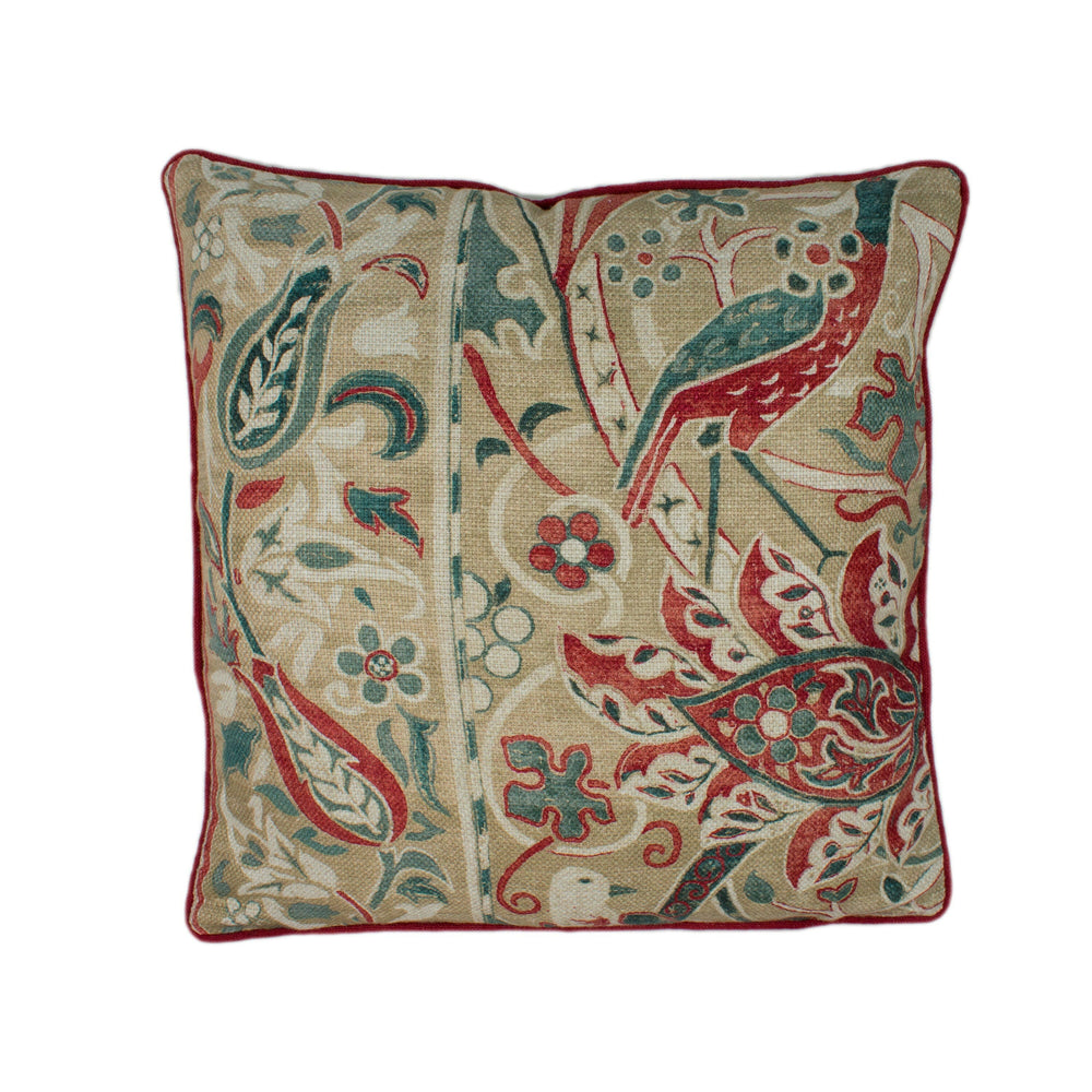 William Morris - Bullerswood - Spice / Manilla - Cushion Cover Throw Pillow Designer Home Decor.