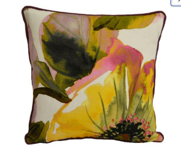 Prestigious Textiles - Jardin - Antique - Stunning Contrast Piped Cushion Cover Throw Pillow Designer Home Decor.