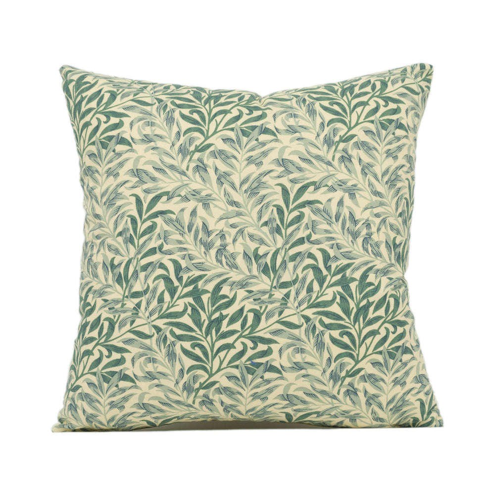 William Morris - Willow Boughs Minor - Forest / Biscuit  - Classic Spring Cushion Cover - Handmade Throw Pillow - Designer Home Décor.