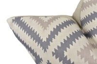 Thumbnail for a close up of a gray and white pillow