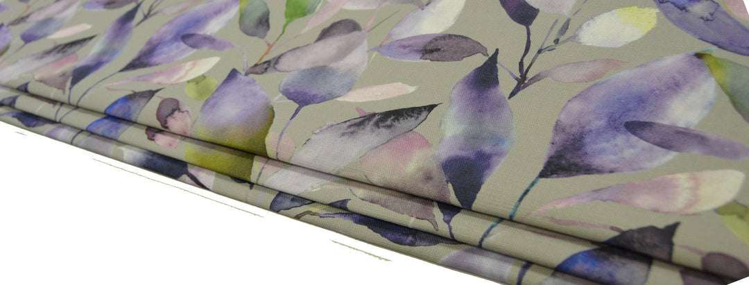 Voyage Decoration - Brympton - Heather - Fabric Made To Measure Professionally Made Roman Blind.