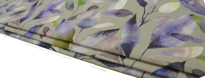 Voyage Decoration - Brympton - Heather - Fabric Made To Measure Professionally Made Roman Blind.