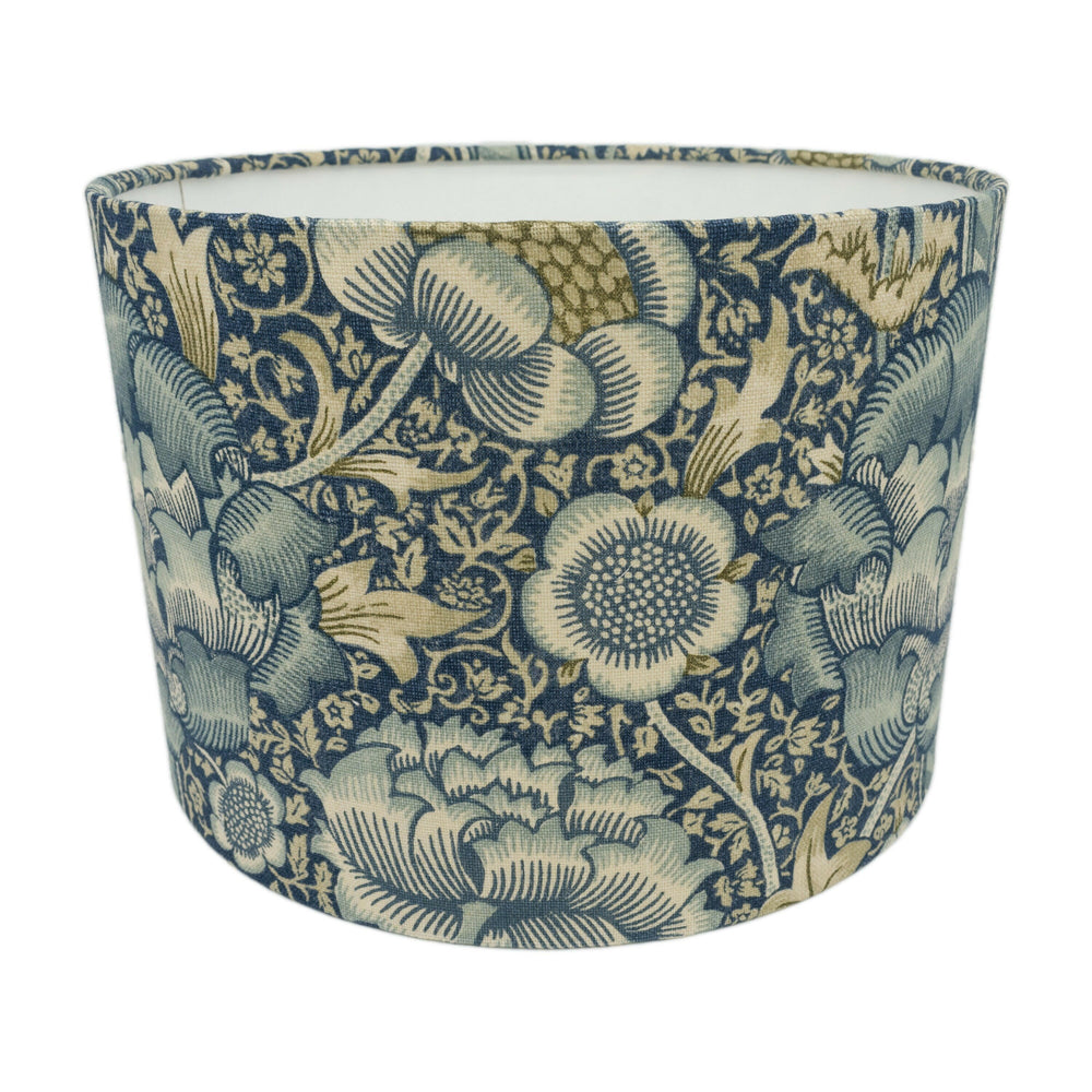 William Morris - Wandle - Blue / Stone - Lampshade - Ceiling Light -  Classic English Designer Florals - Handmade Home Décor.