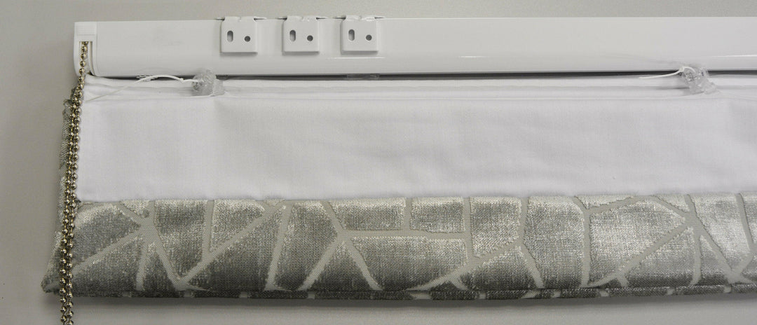 Wemyss - Madeira - White Gold - Made To Measure Professionally Made Roman Blind.