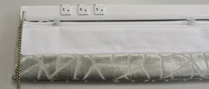 Wemyss - Madeira - White Gold - Made To Measure Professionally Made Roman Blind.