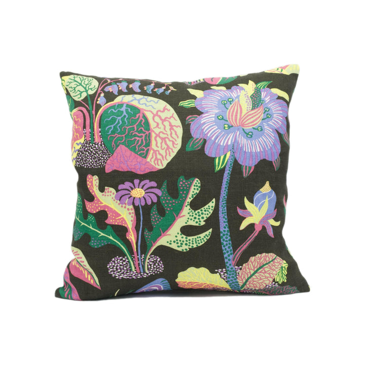 Schumacher - Exotic Butterfly - Black - Signature Josef Frank Whimsical Butterfly Designer Cushion Cover - Luxury Throw Pillow - Handmade.