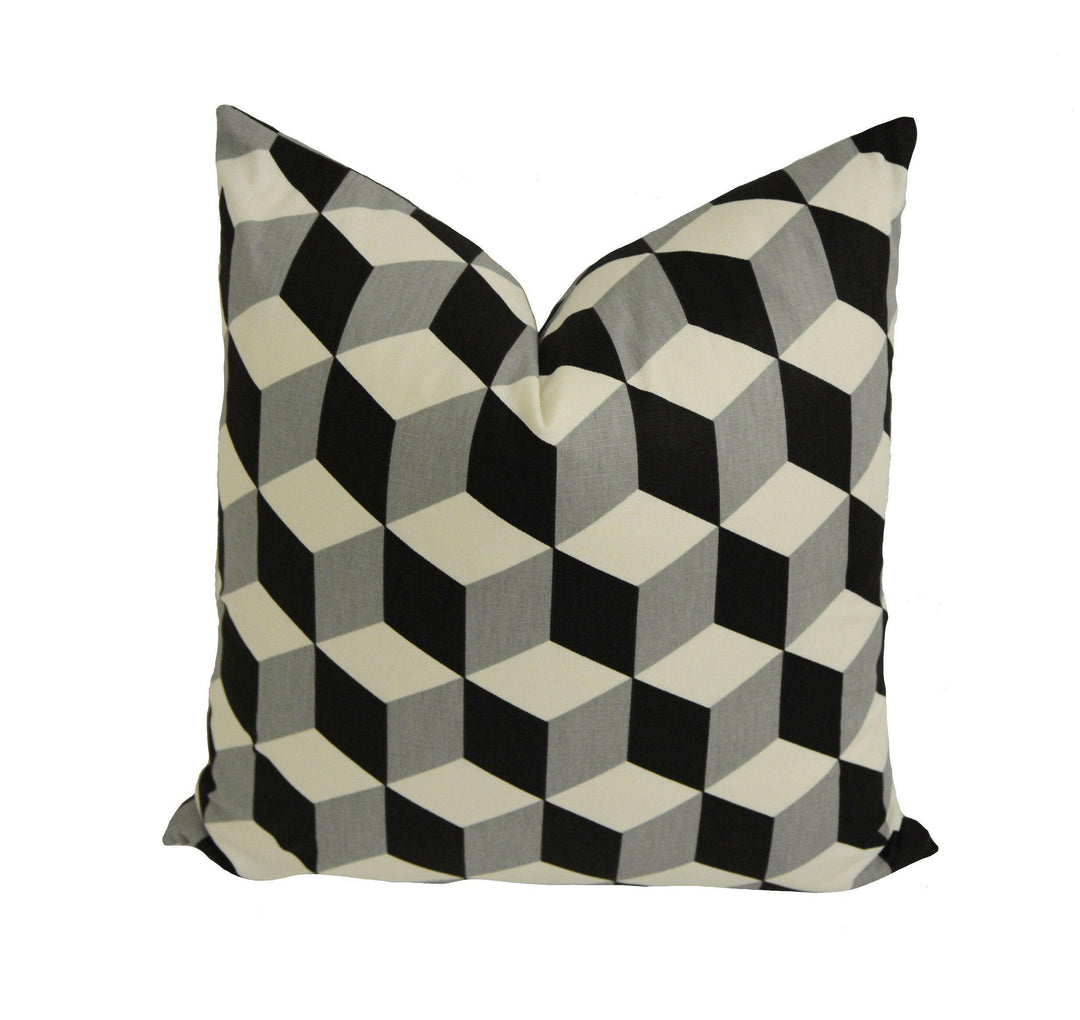 Prestigious Textiles - Cube - Jet - Cushion Covers/Pillow Throws.