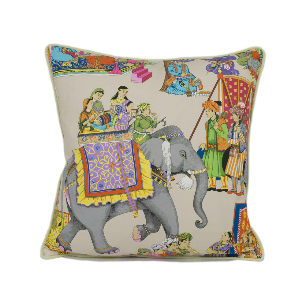 Manuel Canovas - Kalinda - Rose Persan -  Vibrant Indian Inspired Designer Cushion Cover - Handmade Throw Pillow - Designer Home Decor.