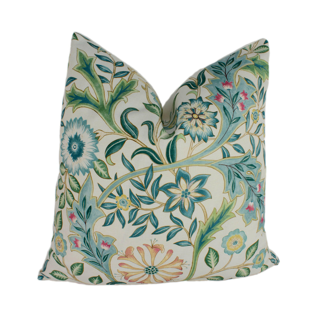 William Morris - Wilhelmina - Ivory - Cushion Cover Throw Pillow Designer Home Decor.
