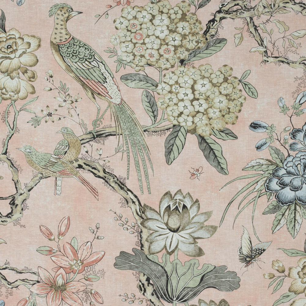 Thibaut - Villeneuve - Blush - Professionally Made Roman Blind Made to Measure.