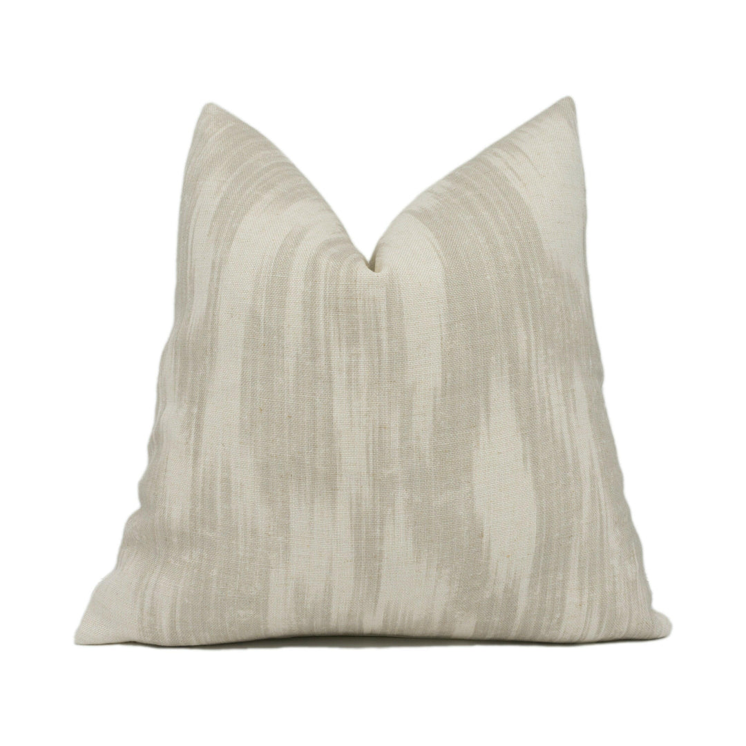 Andrew Martin - Apulia - Canvas - Abstract Ikat Style Cushion Cover - Handmade Throw Pillow - Designer Home Décor.