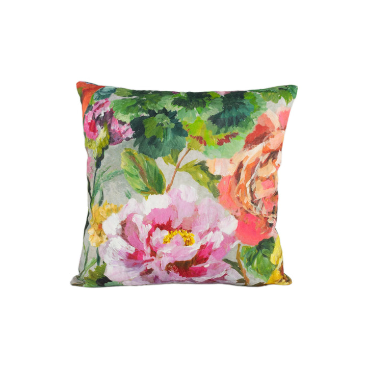 Designers Guild - Grandiflora Rose - Epice - Joyful Artistic Oil Painting Floral Designer Cushion Cover - Luxury Throw Pillow - Handmade