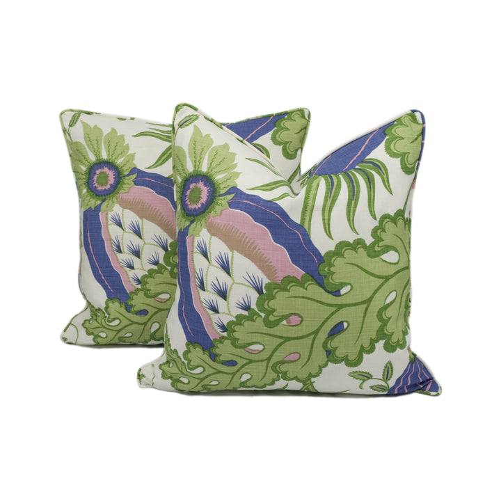 Christopher Farr x Michael Szell - Carnival - Blueberry - Bright Psychedelia Inspired Cushion Cover - Handmade Throw Pillow