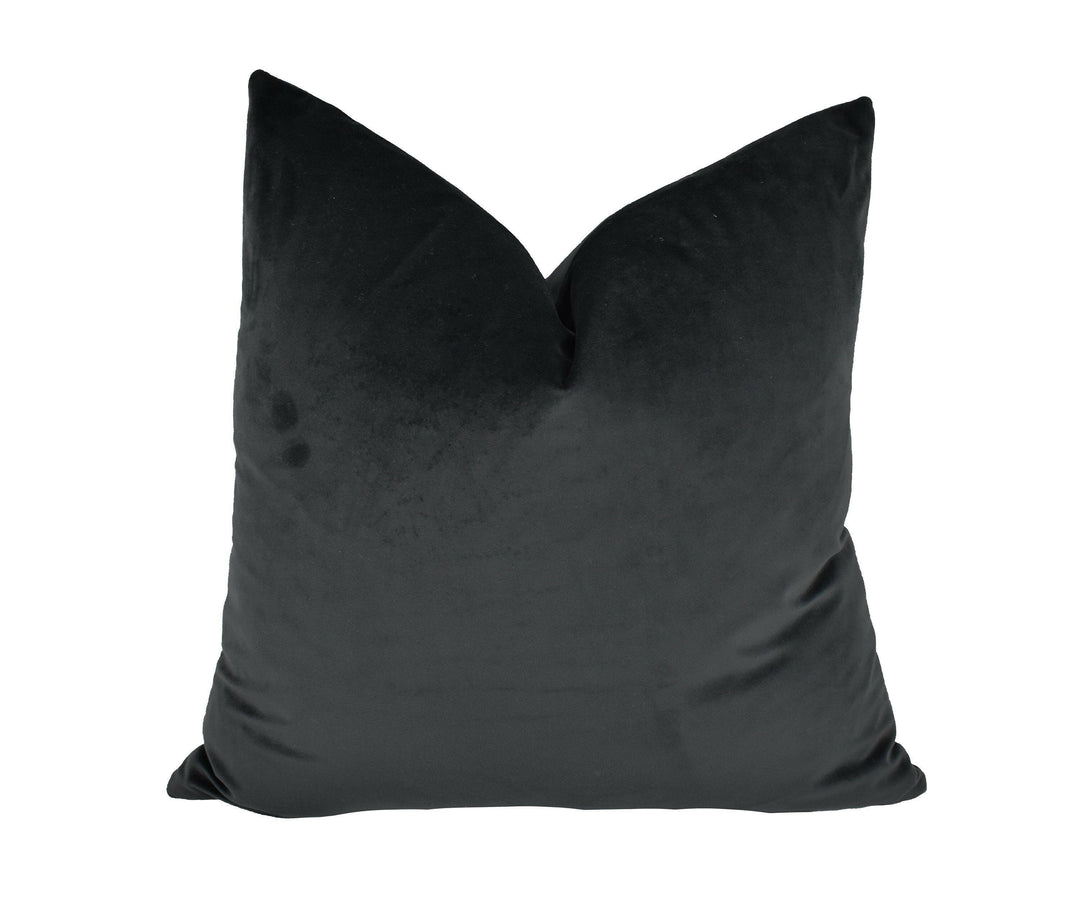 Stunning Black Velvet Cushion Cover Throw Pillow Designer Home Decor.