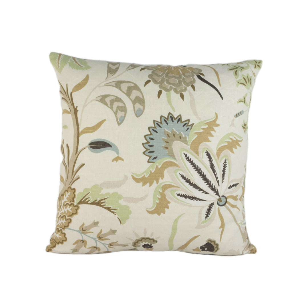 Schumacher - Westbourne Grove - Mineral - Classic Stylised Floral Designer Cushion Cover - Handmade Throw Pillow - Luxury Home Decor.