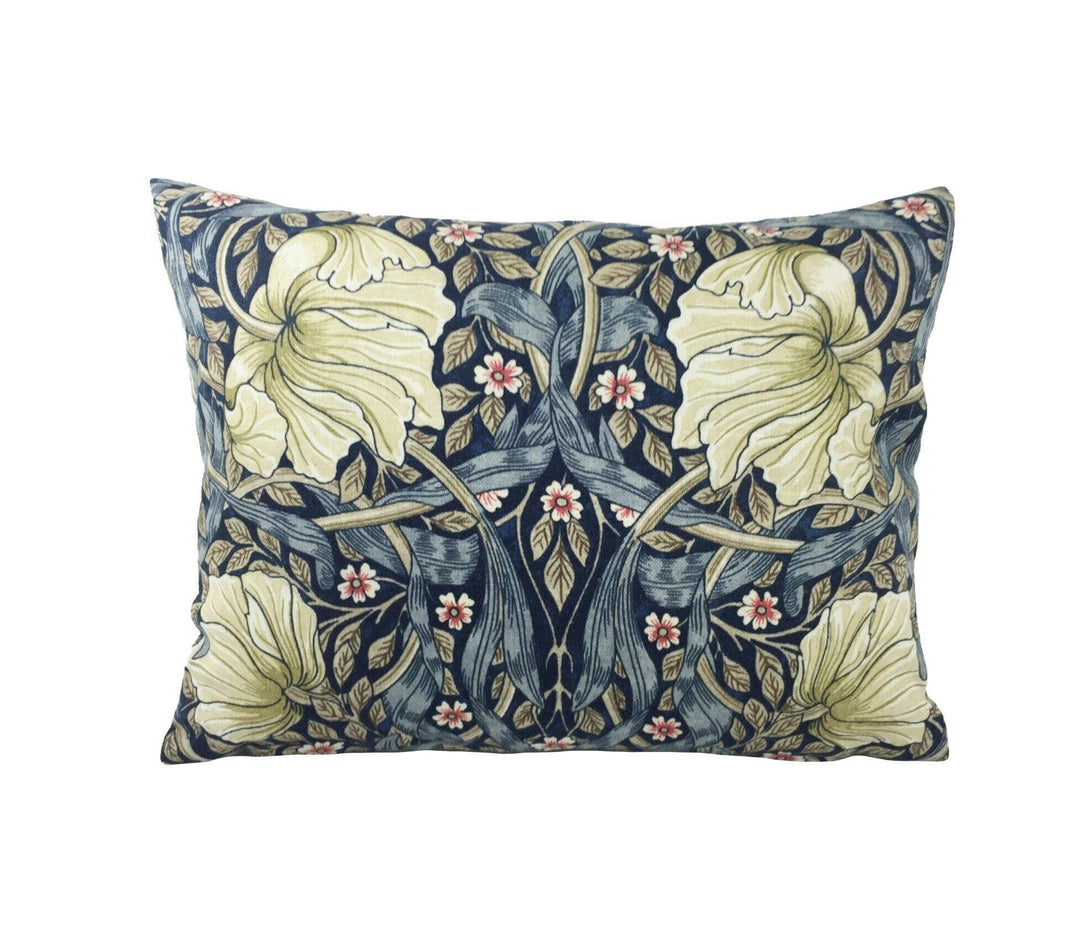 William Morris - Pimpernel Indigo / Hemp - Cushion Covers Throw Pillow Designer Home Decor.