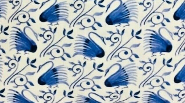 William Morris - Swans - Delft Blue - Cushion Cover Throw Pillow Designer Home Decor.