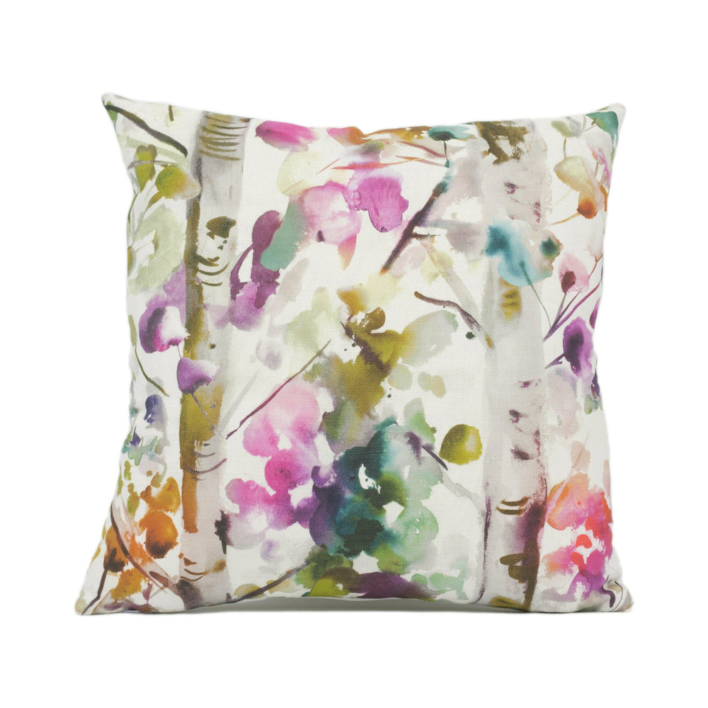 Voyage - Jumanah - Lotus - Stunning Colourful Watercolour Cushion Cover - Handmade Throw Pillow - Designer Home Décor.