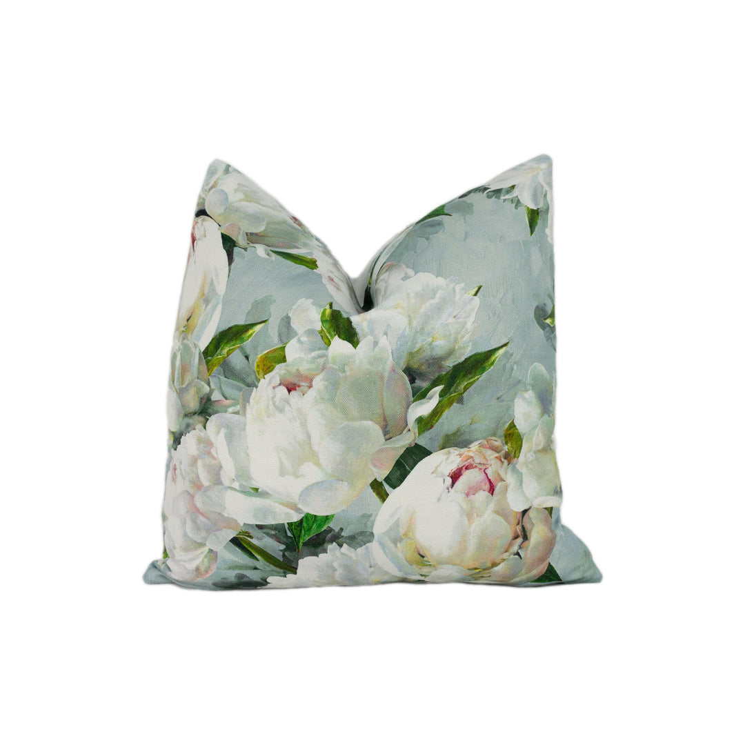 Designers Guild - Peonia Lino - Zinc - Stunning Cushion Cover Throw Pillow Designer Home Decor.