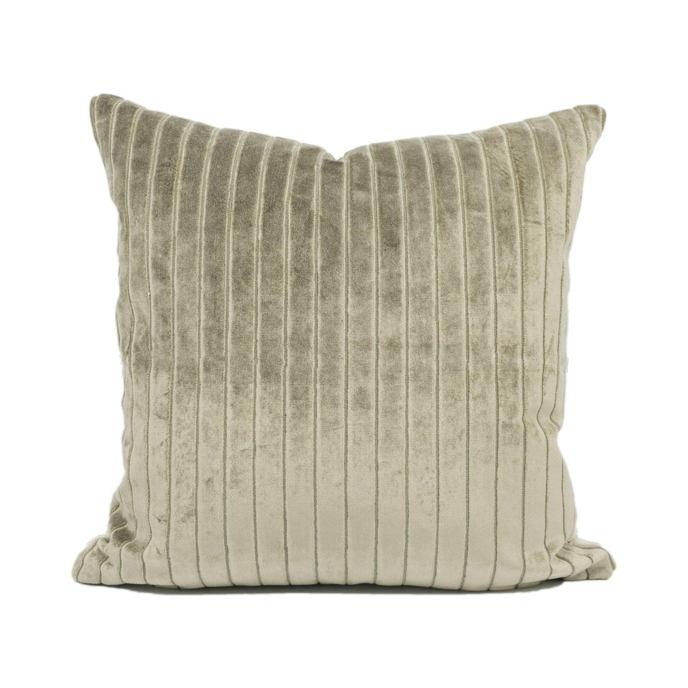 Wemyss - Galileo - Warm Taupe - Plush Luxurious Thick Velvet Designer Cushion Cover - Luxury Throw Pillow - Handmade Home Decor.