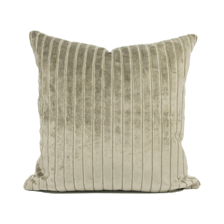 Wemyss - Galileo - Warm Taupe - Plush Luxurious Thick Velvet Designer Cushion Cover - Luxury Throw Pillow - Handmade Home Decor.