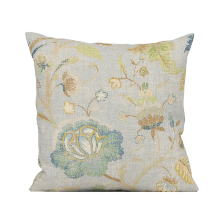 Colefax & Fowler - Cassandra - Navy - Stylised Tapestry Inspired Floral Cushion Cover - Handmade Throw Pillow - Designer Home Décor.