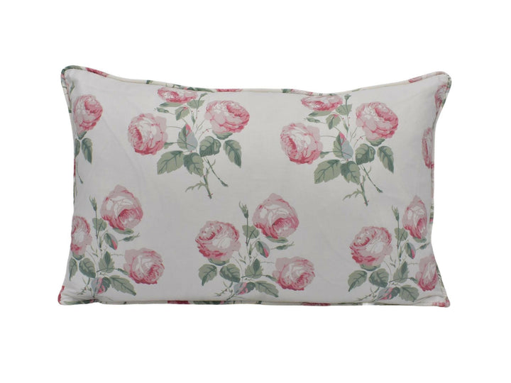 Colefax and Fowler - Bowood - Pink / Leaf Chintz - Iconic Rose Floral Designer Cushion Cover - Luxury Chintz Throw Pillow - Handmade Decor.