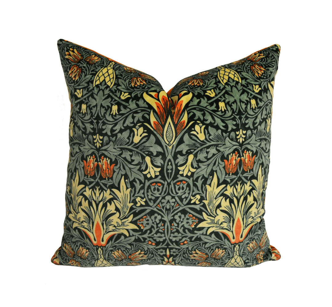 William Morris - Snakeshead Velvet - Thistle / Russet - Cushion Cover Pillow Throw Stunning Home Decor.