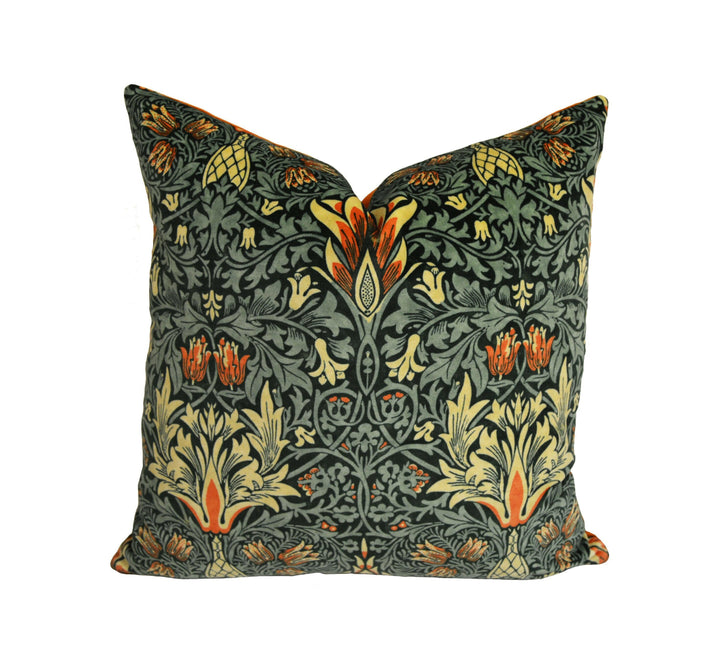 William Morris - Snakeshead Velvet - Thistle / Russet - Cushion Cover Pillow Throw Stunning Home Decor.