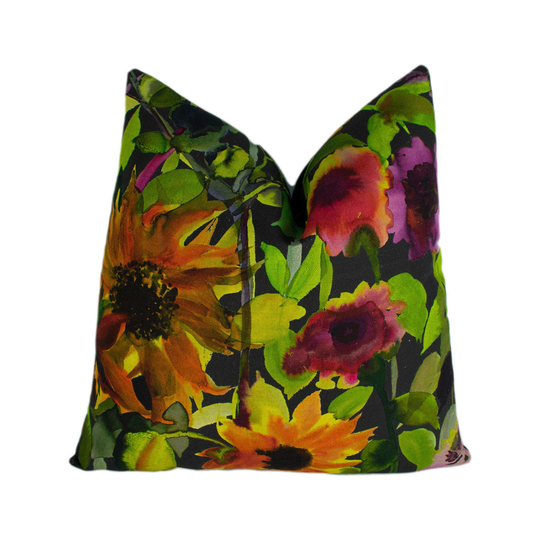 Designers Guild - Indian Sunflower - Graphite - Cushion Cover Throw Pillow Designer Home Decor.
