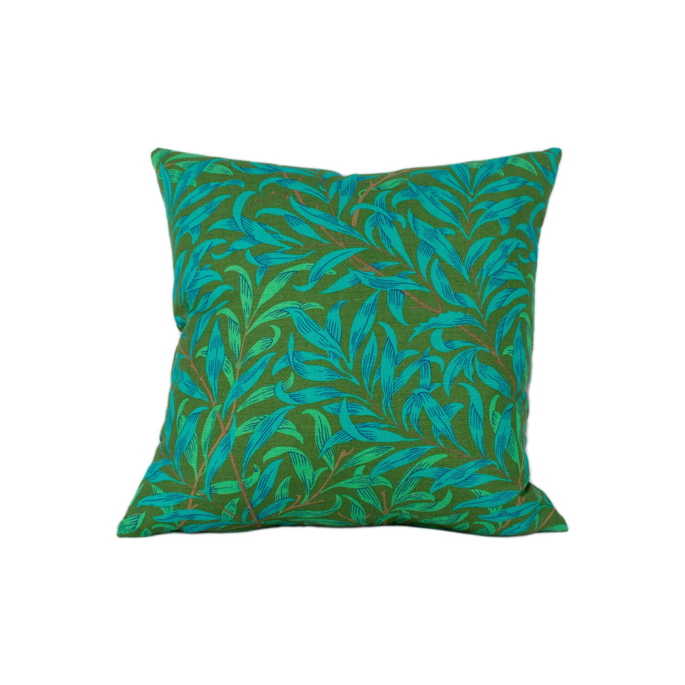 William Morris - Ben Pentreath - Willow Boughs - Olive / Turquoise - Cushion Cover Throw Pillow Designer Home Decor.
