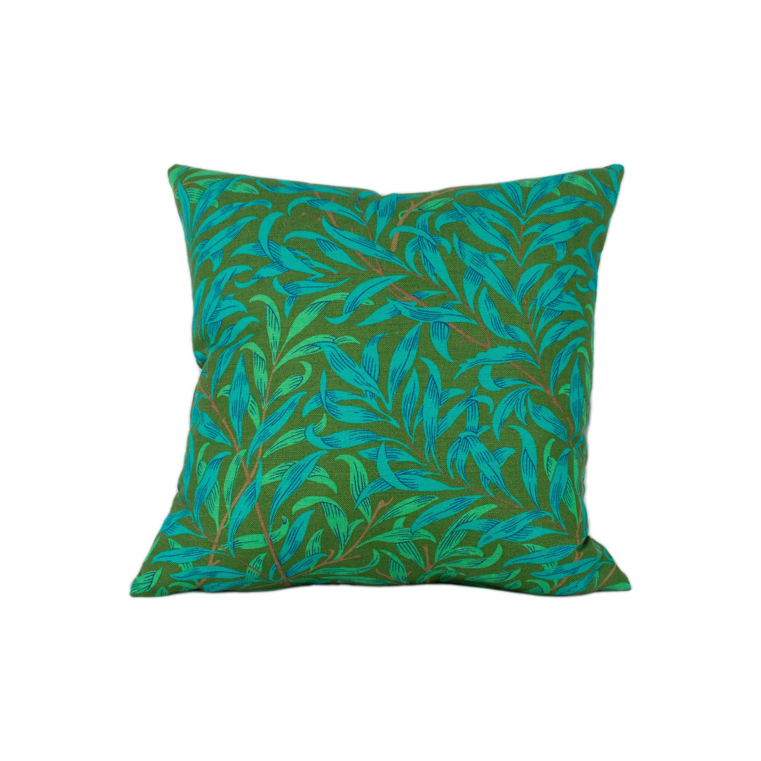 William Morris - Ben Pentreath - Willow Boughs - Olive / Turquoise - Cushion Cover Throw Pillow Designer Home Decor.