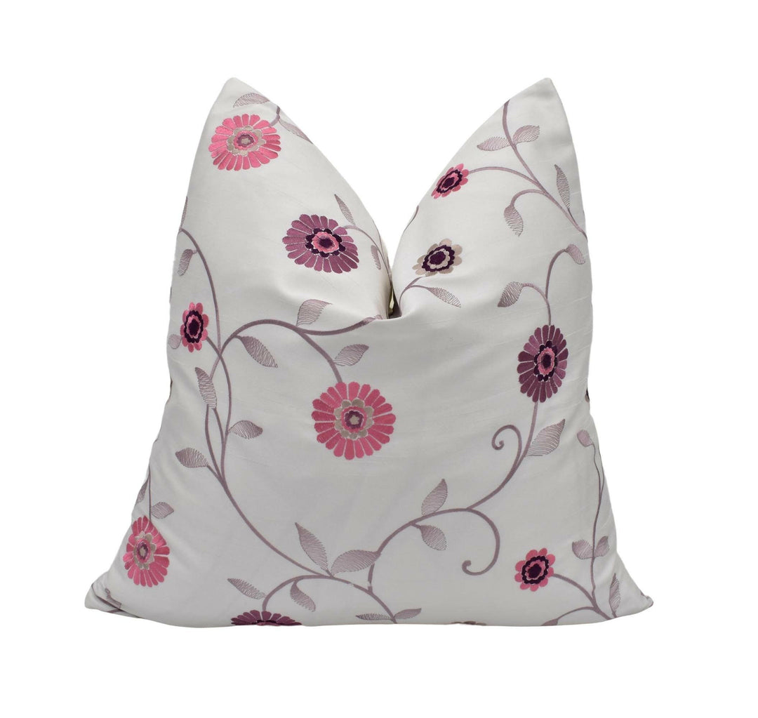 Prestigious Textiles - Maggiore - Blossom - Cute Embroidered Floral Designer Cushion Cover - Luxury Throw Pillow - Handmade Home Decor.