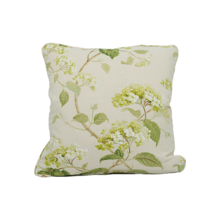 Colefax and Fowler - Summerby - Leaf Green - Sophisticated Classic Floral Designer Cushion Cover - Luxury Throw Pillow - Handmade Home Décor.