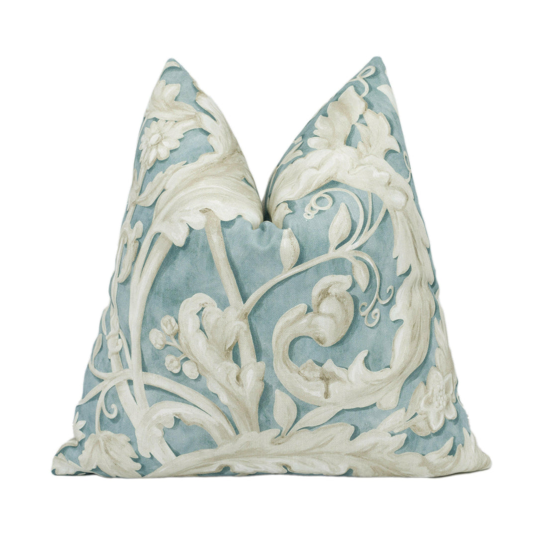 Sanderson - Tilia Lime - Soft Teal - Stunning National Trust Cushion Cover Handmade Throw Pillow Designer Home Décor.