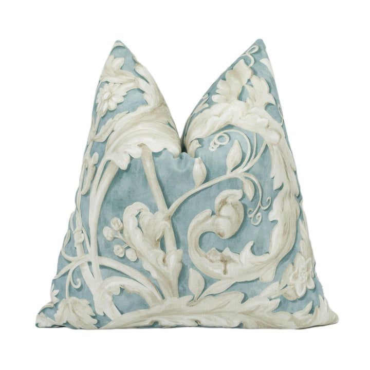 Sanderson - Tilia Lime - Soft Teal - Stunning National Trust Cushion Cover Handmade Throw Pillow Designer Home Décor.