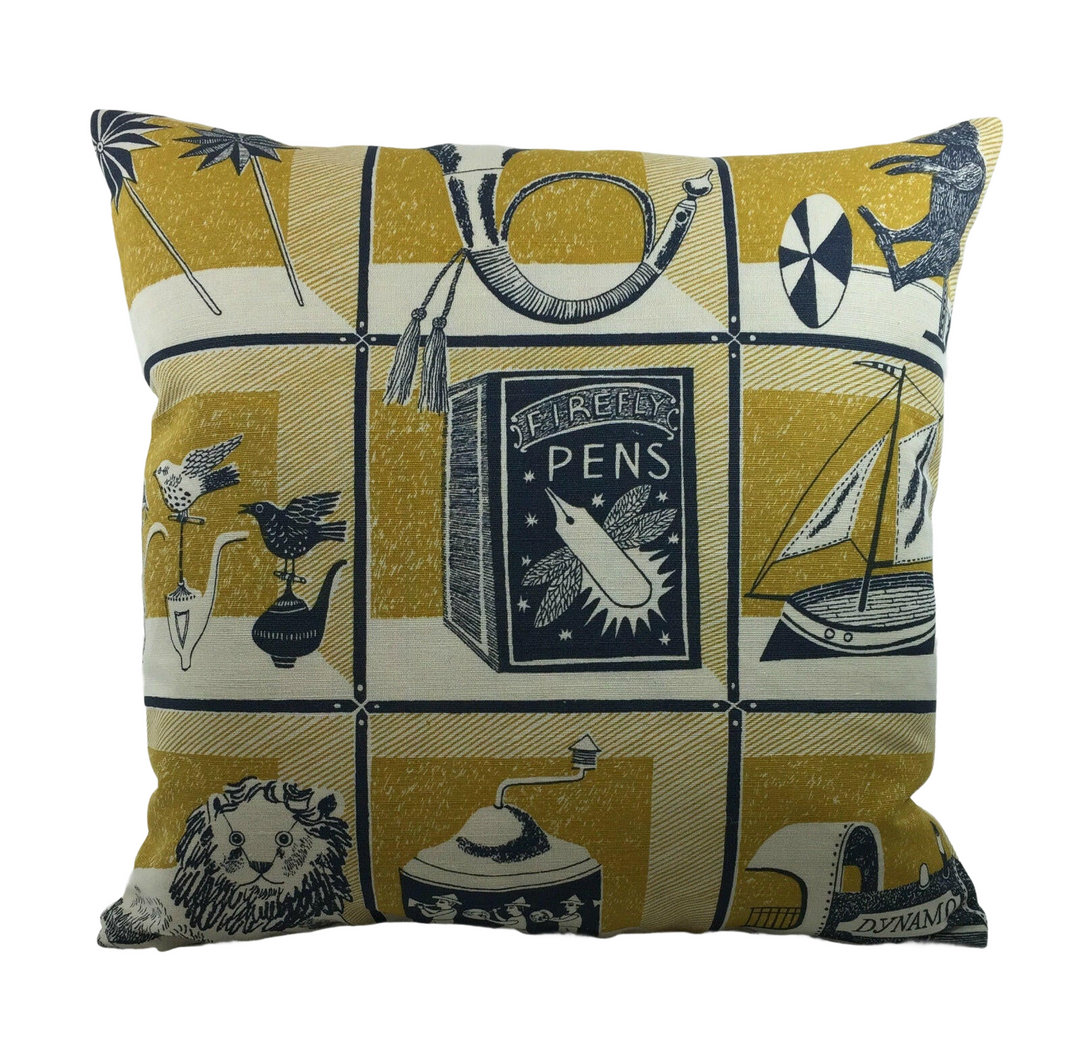 St. Judes - Curiosity Shop By Designer Emily Sutton - A British Designer -Stunning Fabric Cushion Cover.