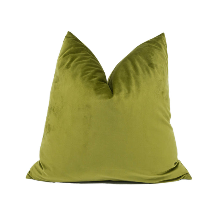 Utopia - Luxor Velvet - Artichoke - Gorgeous Plush Cushion Cover Sumptuous Handmade Throw Pillow Designer Home Décor.
