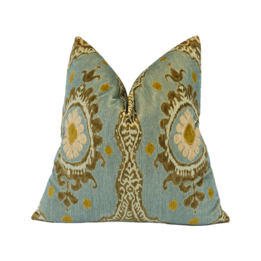 Lewis & Wood - Nikita - Marina - Stunning Velvet Cushion Cover Handmade Throw Pillow Designer Moroccan Style Home Décor.