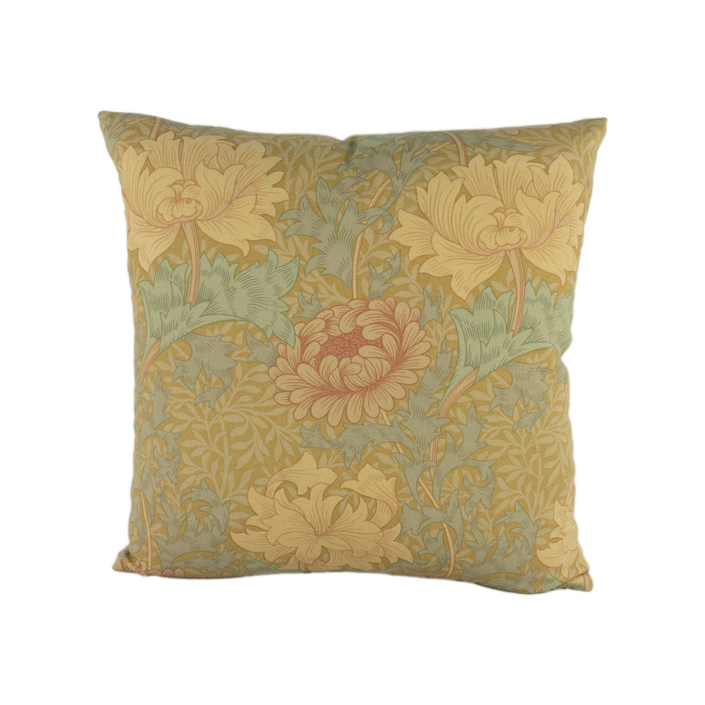 William Morris - Chrysanthemum - Floral / Botanical - Stunning Classic English Designer Cushion Cover Home Décor Throw Pillow.