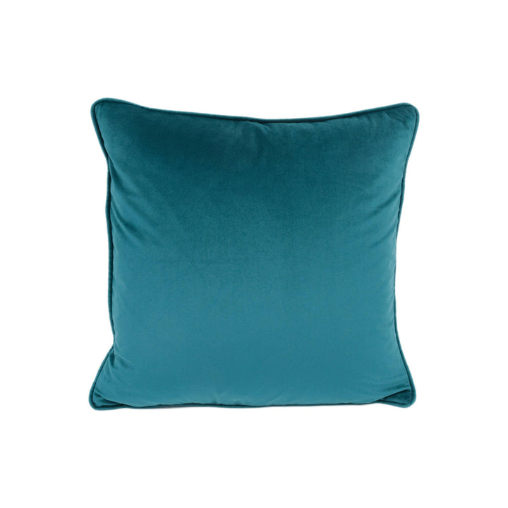 Sumptuous Designer Teal Velvet Cushion Cover - Handmade Throw Pillow Designer Home Decor.