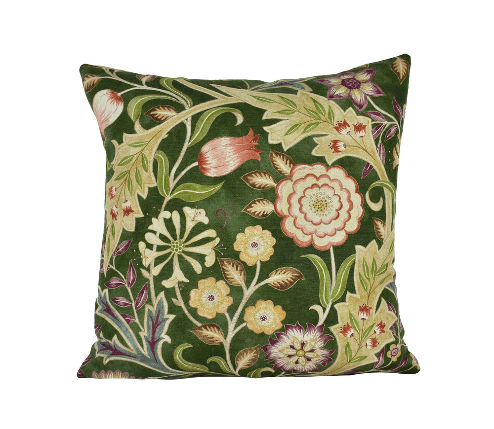 William Morris - Wilhelmina - Moss - Cushion Cover Throw Pillow Designer Home Decor.