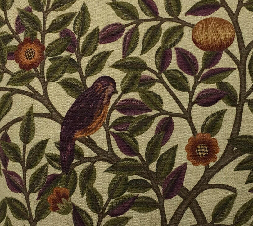 William Morris - Kelmscott Tree - Mulberry / Russet - Classic English Designer Cushion Cover - Luxury Throw Pillow - Handmade Home Decor.