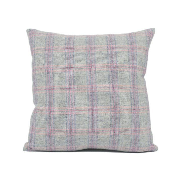 Voyage - Newton - Wisteria - 100% Wool Plaid Tartan Cushion Cover - Handmade Throw Pillow - Designer Home Décor.
